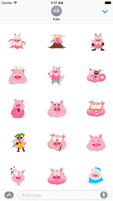 Funny Puffy Pig Stickers screenshot 2
