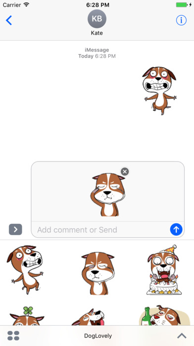 Dog Lovely Animated Stickers screenshot 3