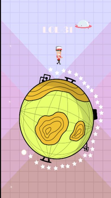 Cartoon Man Space Runner screenshot 2