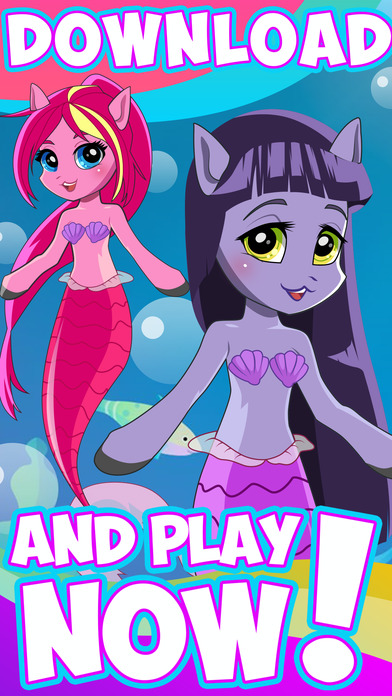 Magic Pony Mermaid Dress Up for Girls screenshot 4