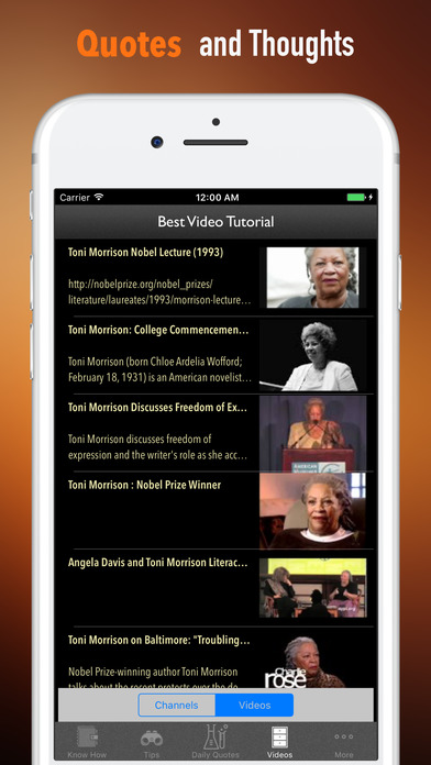 Biography and Quotes for Toni Morrison-Life screenshot 3
