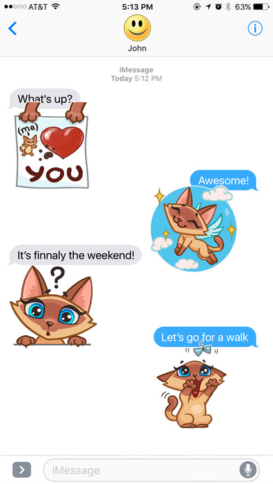 Cat Wants to Have Fun Stickers screenshot 3