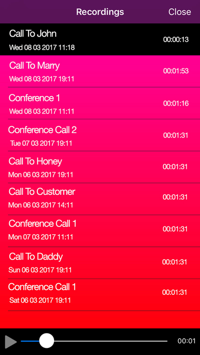 Call Recorder Free for iPhone - Phone Calls Record screenshot 2