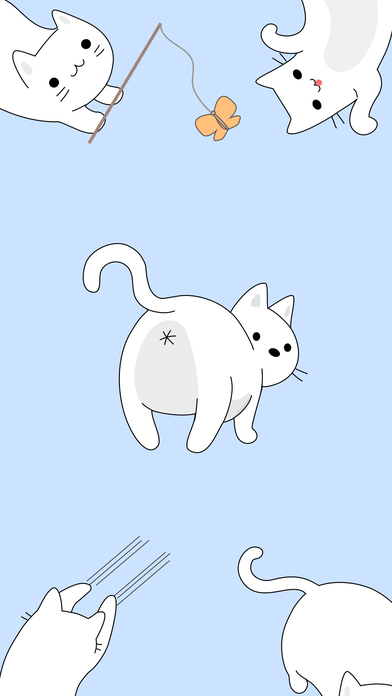 Yuki Neko - Kitty Cat Fun Pet Stickers screenshot 2