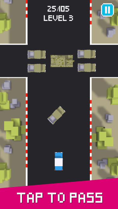 Hard Road - Don’t Crash The Car On Pixel Highway 2 screenshot 3