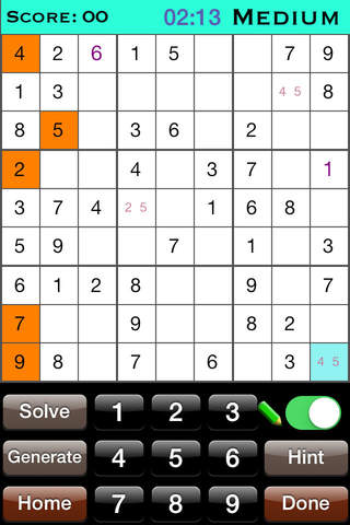 Sudoku - Pro Sudoku Version Game. screenshot 2