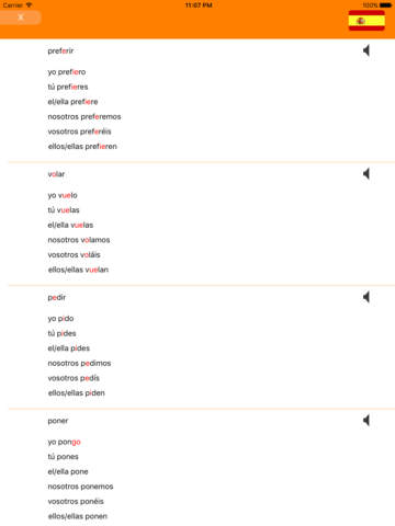 Spanisch Lernen Grammatik Vokabeln Konjugation screenshot 2
