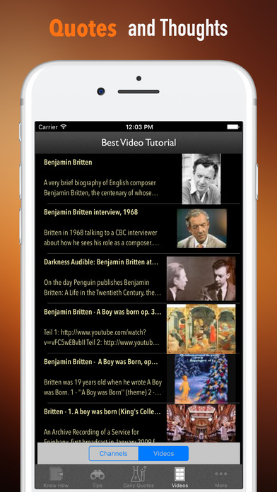 Biography and Quotes for Benjamin Britten-Life screenshot 3