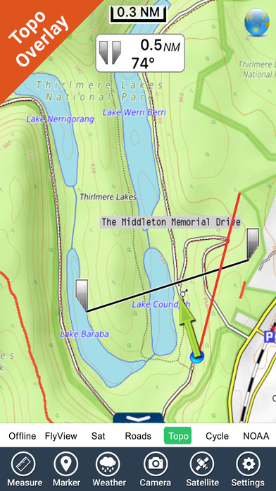 Thirlmere Lakes NP  GPS charts Navigator screenshot 3