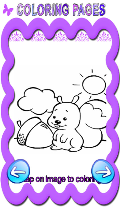 Chipmunk Coloring Book Game For Children Version screenshot 2