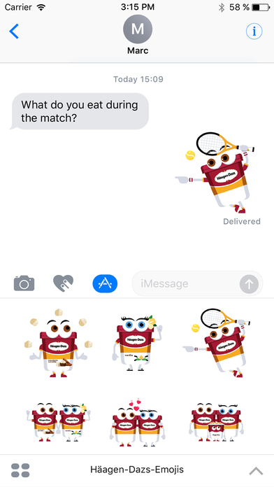 Häagen-Dazs-Emojis screenshot 4