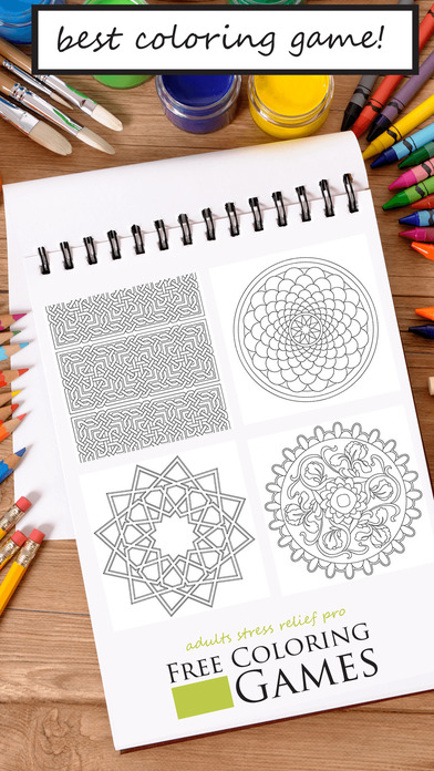 Free Coloring Games for Adults Stress Relief PRO screenshot 4