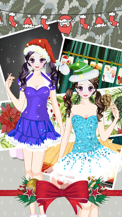 Fashion Star Christmas Dressup - Free Chiffon game screenshot 3