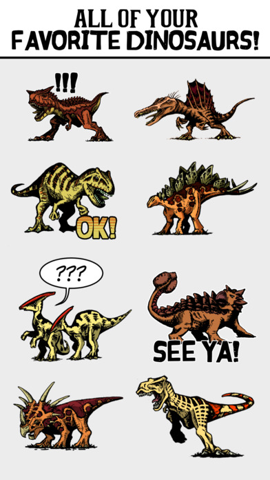 The Lost Planet of Dinosaurs Stickers screenshot 2