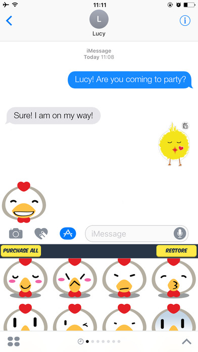 Chicken Stickers - Chicken Emoji Set screenshot 2