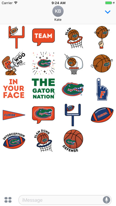 University of Florida Animated+Stickers Pack screenshot 2