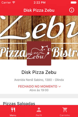 Disk Pizza Zebu Delivery screenshot 2