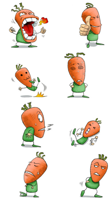 Carrot Man > Stickers! screenshot 2
