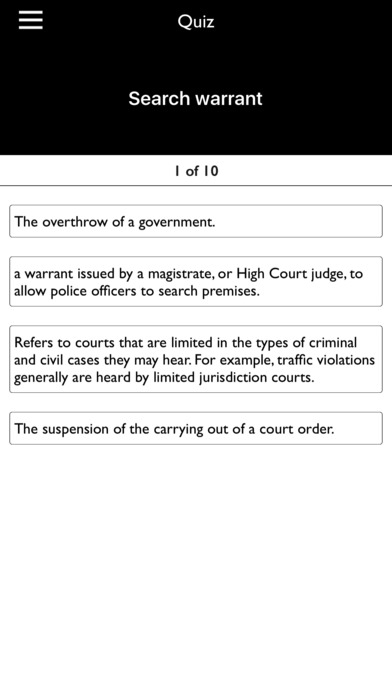 Pro Law Dictionary screenshot 3