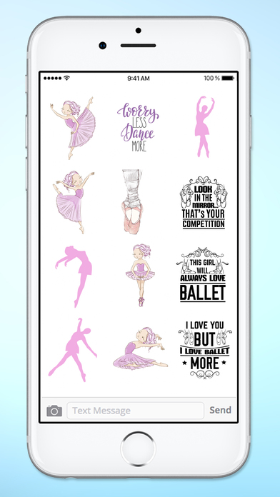 I Love Dance Ballet Sticker Pack screenshot 3