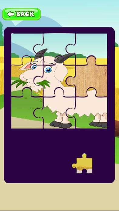 Free Kids Games Goat Jigsaw Puzzles Version screenshot 3