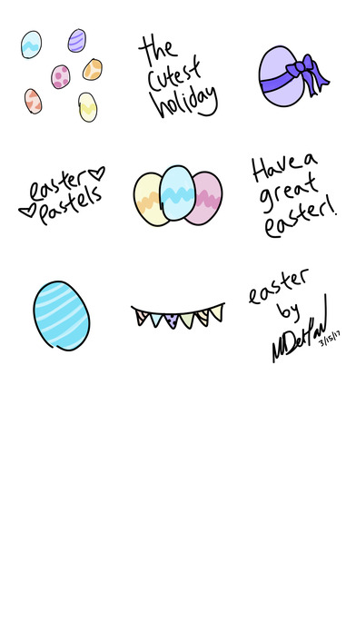 Easter sticker - cute animal stickers for iMessage screenshot 3