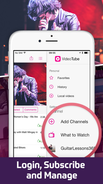 Screenshots of Video Tube Free - Stream and Play Videos for iPhone