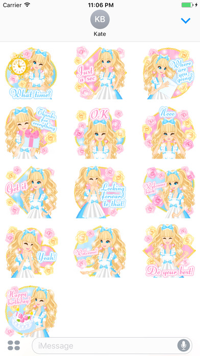 A Dolly Girl Stickers screenshot 3