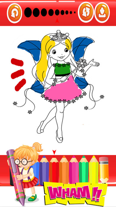 Princess Fairy and Mermaid Coloring Pages For Girl screenshot 4