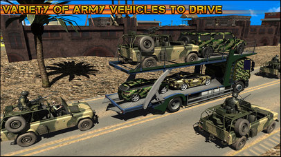 Military Car Transporter Truck Pro screenshot 2