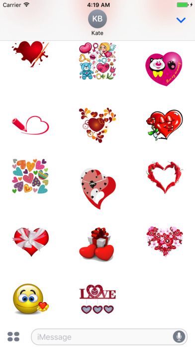 Stickers Valentine screenshot 4