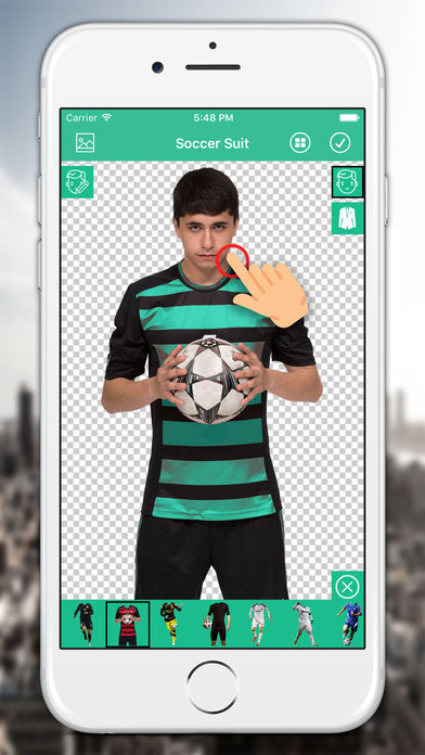 Football Soccer Photo Suit Editor screenshot 2