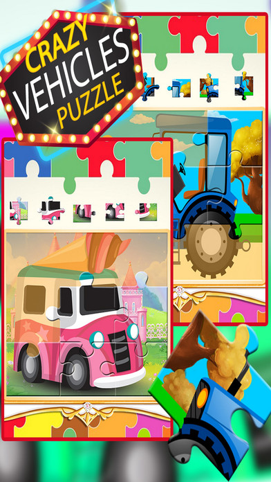 Puzzle: Crazy Vehicles Puzzle screenshot 4