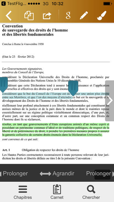 CEDH - Pacte ONU 1 + 2 screenshot 3