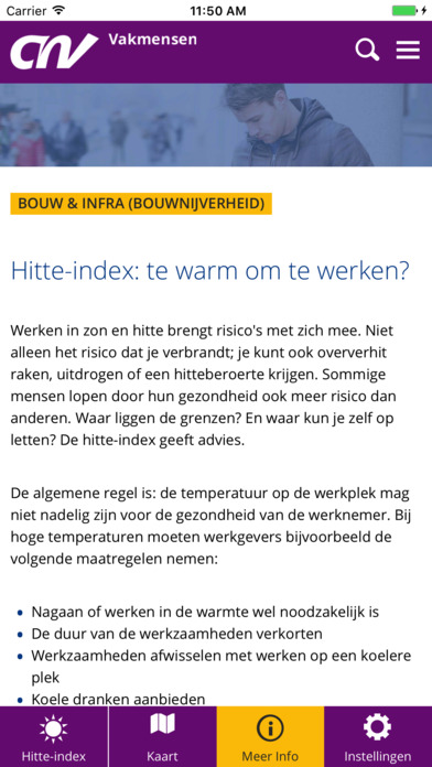 Hitte-index screenshot 3