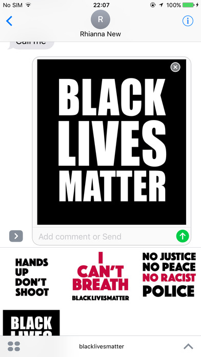 Black Lives Matter sticker pack screenshot 4