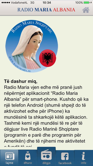 Radio Maria Albania screenshot 2