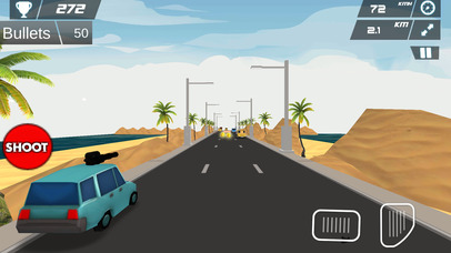 Fast Car Shooting Race - Cartoon Cars Asphalt Race screenshot 4