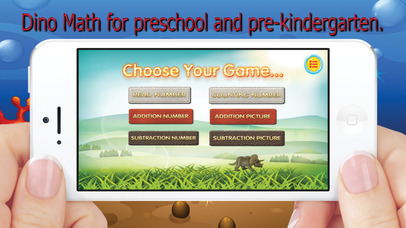 Dino Math for preschool and pre-kindergarten screenshot 2