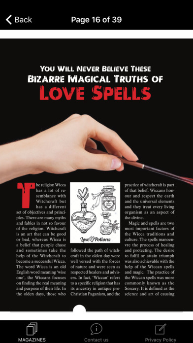 Wicca Magazine screenshot 4