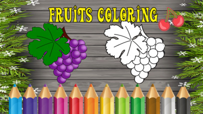 fruit coloring book pages screenshot 3