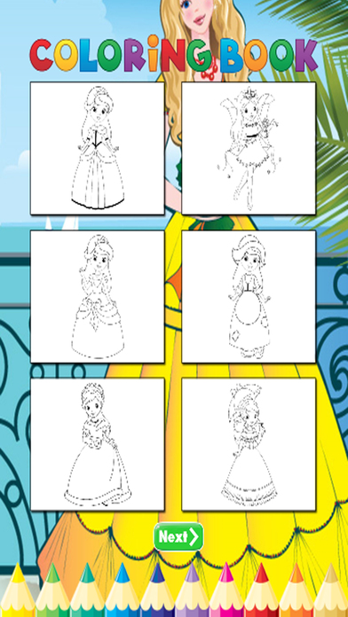 Princess Coloring Book - Activities for Kid screenshot 3