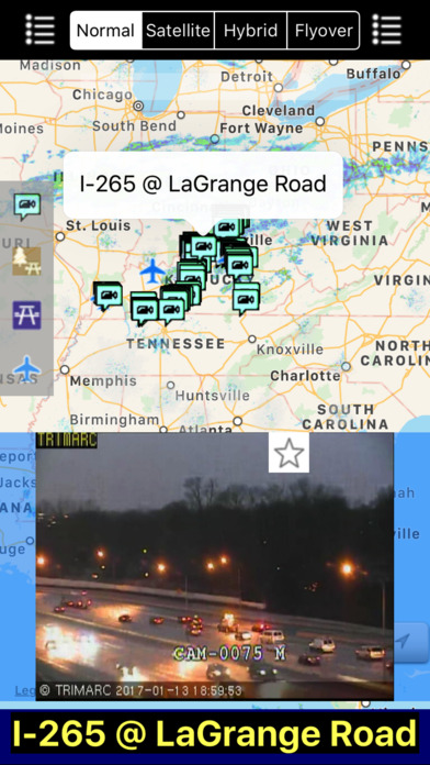 Kentucky NOAA Radar with Traffic Cameras screenshot 2