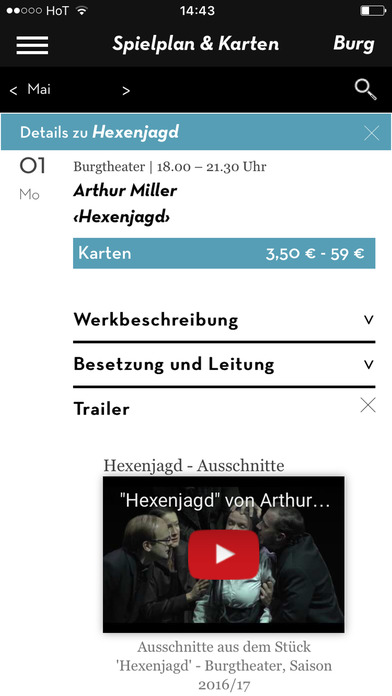 Burgtheater-App screenshot 2