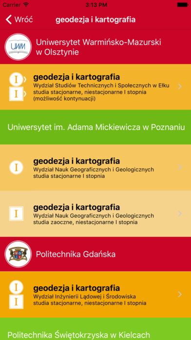 Informatur dla Maturzystów 2017 screenshot 3