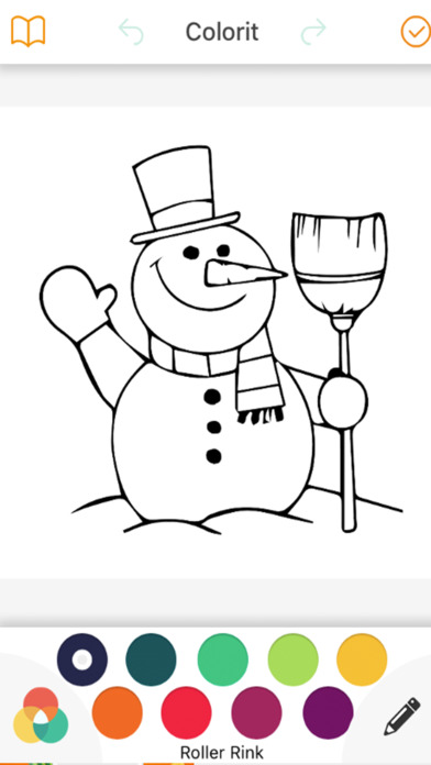 Coloring for kids Snowmans screenshot 2