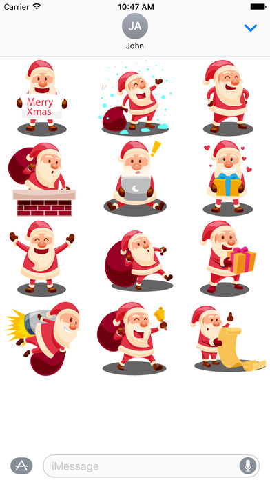 Jolly Santa Stickers screenshot 2