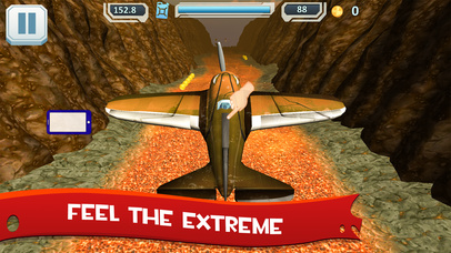 Airplane Flight Sim 3D Pro - Volcano Island screenshot 2