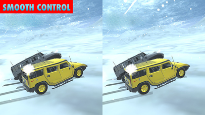 VR New Year Winter Hummer Jeep Stunts Pro screenshot 4