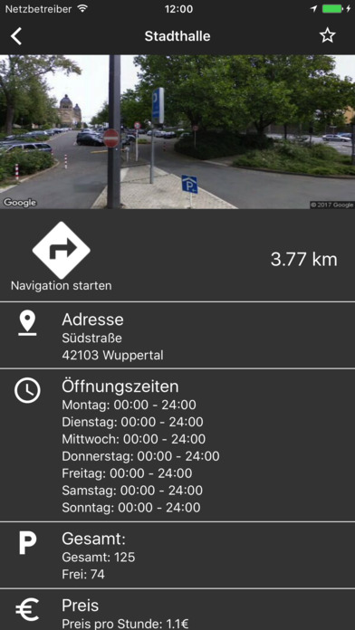 Parkradar Wuppertal screenshot 3